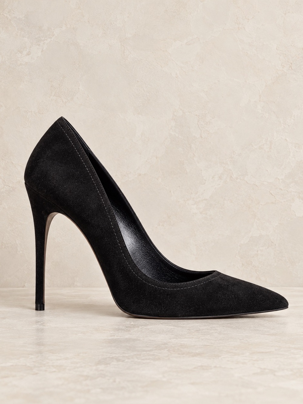 Alexander McQueen Black Suede Stiletto Pumps Size 7